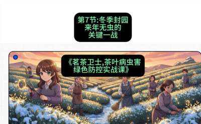 第07节：冬季封园&mdash;&mdash;来年无虫的关键一战，课程：《茗茶卫士&mdash;&mdash;茶叶病虫害绿色防控实战课》#识农AI